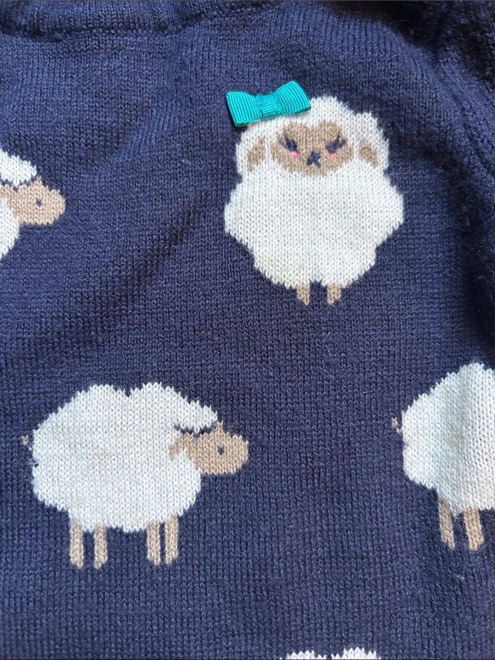 Gymboree sweater dress with White Sheep